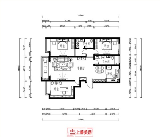 衡水金域华府156㎡新中式